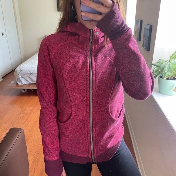 Lululemon Full Zip Jacket with Hoodie Pink 4 - Picture 1 of 9